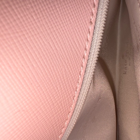 Kate Spade Madison Saffiano Leather Flap Bag 2-way crossbody conch pink EUC - Picture 9 of 15